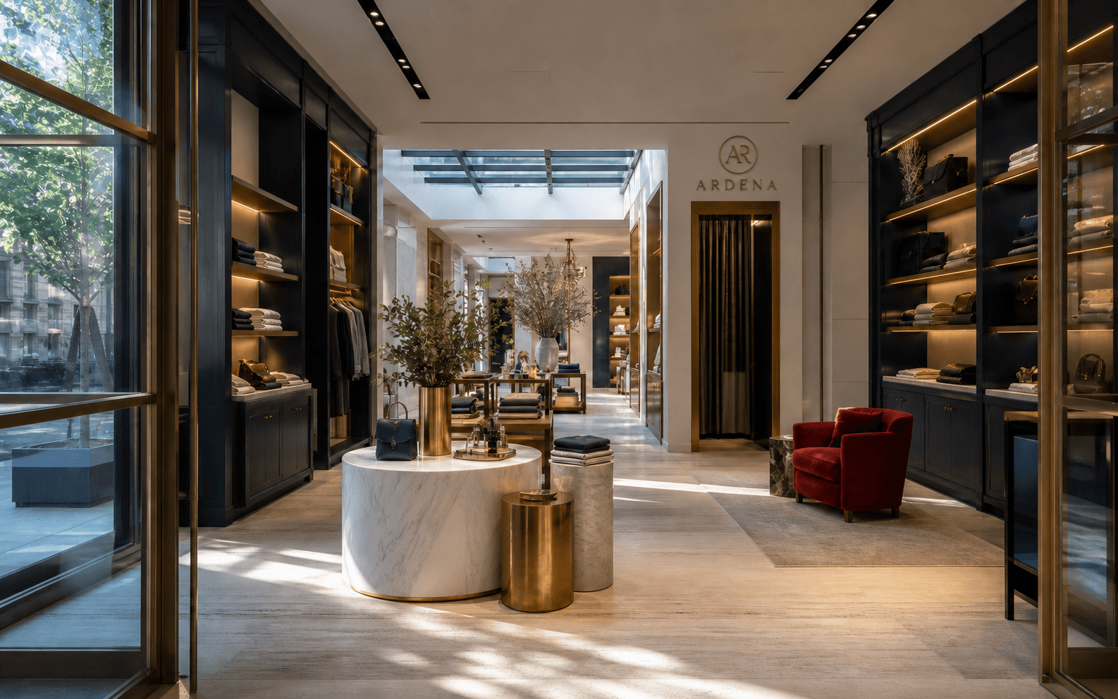 Ardena fictional luxury retail flagship