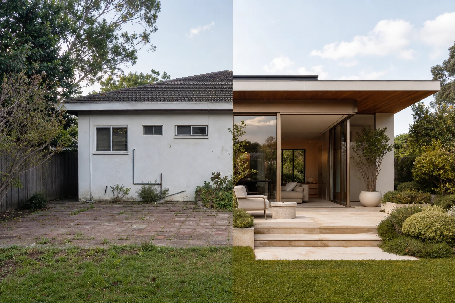 Original fictional residential rear extension